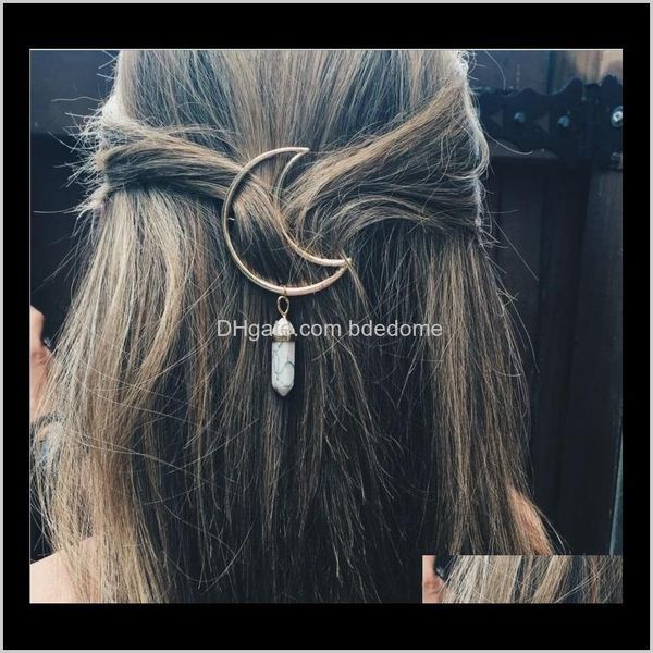 clips & barrettes hair jewelry drop delivery 2021 hairpin sier plated moon style with 8 colors stone crystal pendant hexagon small prism for, Golden;silver
clips & barrettes hair jewelry drop delivery 2021 hairpin sier plated moon style with 8 colors stone crystal pendant hexagon small prism for, Golden;silver