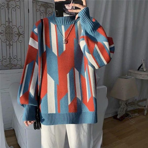 spring winter mens sweater korean loose pullover lazy style handsome versatile sweater trend student hoodless coat, White;black
spring winter mens sweater korean loose pullover lazy style handsome versatile sweater trend student hoodless coat, White;black