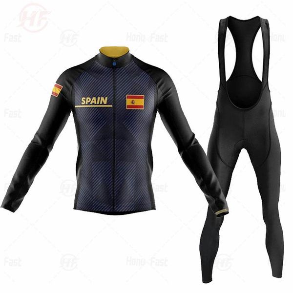 racing sets cycling jersey long sleeve set 2021 spain men's mtb bike clothing maillot ropa ciclismo hombre bicycle wear 19d gel bib pan, Black;blue
racing sets cycling jersey long sleeve set 2021 spain men's mtb bike clothing maillot ropa ciclismo hombre bicycle wear 19d gel bib pan, Black;blue