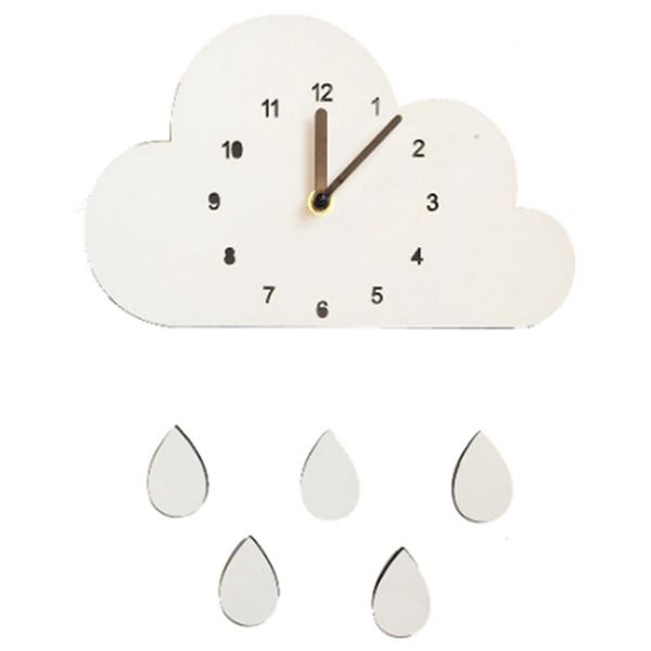 nordic style nursery clock wooden cloud water droplets wall hanging decoration decor kids children's room clocks
nordic style nursery clock wooden cloud water droplets wall hanging decoration decor kids children's room clocks