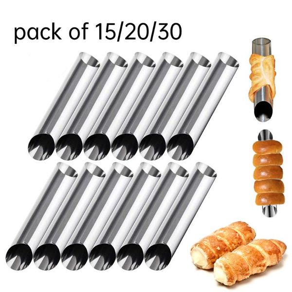 baking moulds 15/30pcs stainless steel cannoli forms food grade cream horn mould cake tubes shells pastry mold
baking moulds 15/30pcs stainless steel cannoli forms food grade cream horn mould cake tubes shells pastry mold