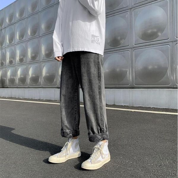men's jeans summer thin loose straight wide leg pants korean trend solid color casual, Blue
men's jeans summer thin loose straight wide leg pants korean trend solid color casual, Blue