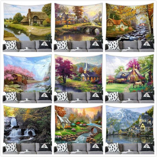tapestries wholesale painting village bridge and flowing water throw cloth tapestry wall hanging home decoration art decor
tapestries wholesale painting village bridge and flowing water throw cloth tapestry wall hanging home decoration art decor