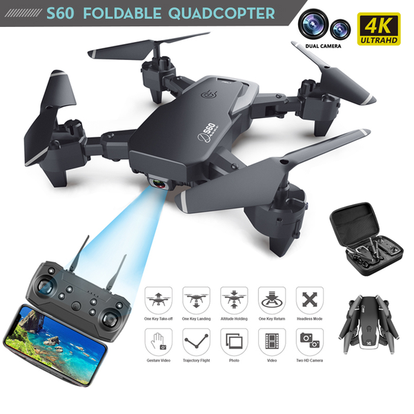 idg s60 rc drone 4k hd wide angle camera 1080p wifi fpv dual quadcopter real-timetransmission helicopter toys drones
idg s60 rc drone 4k hd wide angle camera 1080p wifi fpv dual quadcopter real-timetransmission helicopter toys drones