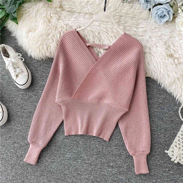 sweaters ins fashion women elegant cross v neck batwing sleeve knitted harajuku slim waist short pullover sweater ladies jumpers, White;black
sweaters ins fashion women elegant cross v neck batwing sleeve knitted harajuku slim waist short pullover sweater ladies jumpers, White;black