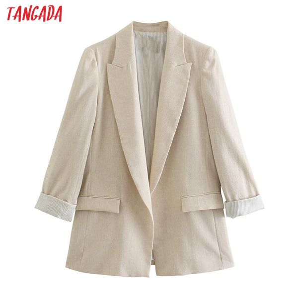 women's suits & blazers tangada women solid blazer coat vintage notched collar pocket 2021 fashion female casual chic je211, White;black
women's suits & blazers tangada women solid blazer coat vintage notched collar pocket 2021 fashion female casual chic je211, White;black