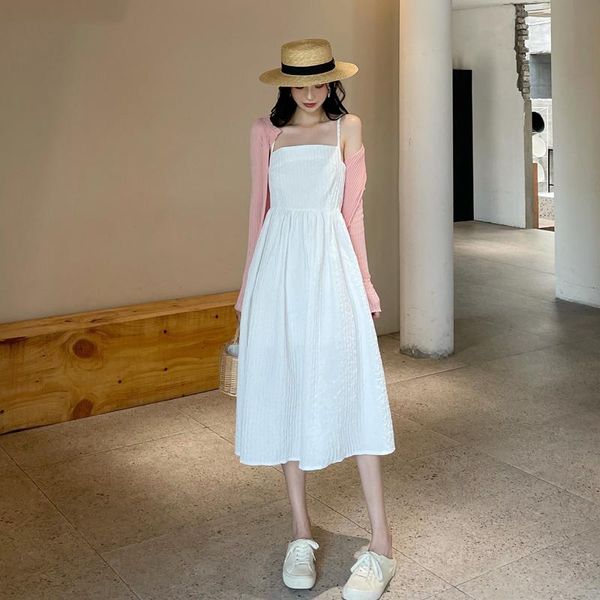 casual dresses coigarsam french style women dress summer spaghetti strap high waist a white black with 37022, Black;gray
casual dresses coigarsam french style women dress summer spaghetti strap high waist a white black with 37022, Black;gray