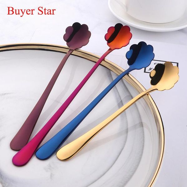 dinnerware sets 3pcs/lot flower head long handle spoon colorful stainless steel spoons flatware drinking tools kitchen mini coffee teaspoons
dinnerware sets 3pcs/lot flower head long handle spoon colorful stainless steel spoons flatware drinking tools kitchen mini coffee teaspoons