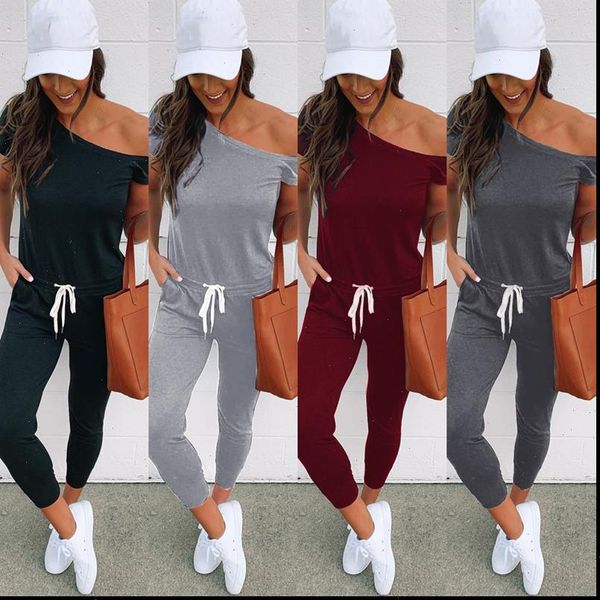 lossky summer womens rompers casual off shoulder jumpsuits women high waist bodycon short sleeve jumpsuit romper trousers, Black;white
lossky summer womens rompers casual off shoulder jumpsuits women high waist bodycon short sleeve jumpsuit romper trousers, Black;white
