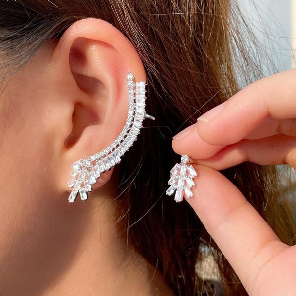 stud cwwzircons asymmetrical shiny cubic zirconia big long sweep wrap cuff ear climber earring for women chic punk jewelry cz900, Golden;silver
stud cwwzircons asymmetrical shiny cubic zirconia big long sweep wrap cuff ear climber earring for women chic punk jewelry cz900, Golden;silver