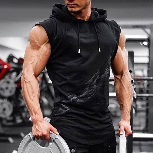 men's t-shirts sleeveless hooded fitness tank pullover hoodies bodybuilding vest gym sports wear training workout sweatshirts, White;black
men's t-shirts sleeveless hooded fitness tank pullover hoodies bodybuilding vest gym sports wear training workout sweatshirts, White;black