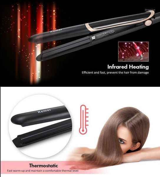 professional hair straightener curler flat iron negative ion infrared straighting curling corrugation led display1, Black
professional hair straightener curler flat iron negative ion infrared straighting curling corrugation led display1, Black