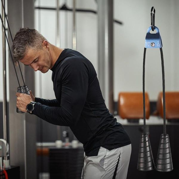 resistance bands fitness cable machine pull down pulley handles double handle with rubber grip attachment for accessories
resistance bands fitness cable machine pull down pulley handles double handle with rubber grip attachment for accessories