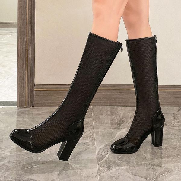 boots kickway summer punk female motorcycle party night club shoes woman chunky heels patent leather cool women mid calf, Black
boots kickway summer punk female motorcycle party night club shoes woman chunky heels patent leather cool women mid calf, Black