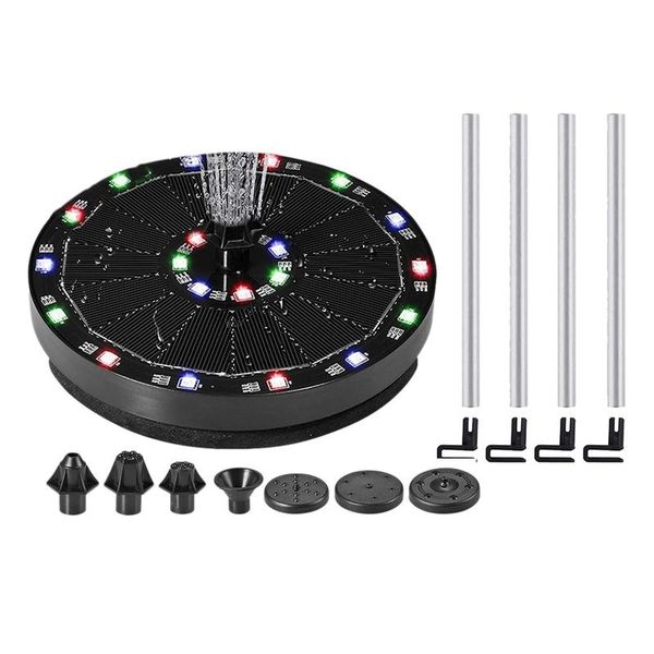 solar fountain pump 3.5w circle garden floating led water pumps with 8 nozzles for outdoor birdbath ponds pool fish tank decorations
solar fountain pump 3.5w circle garden floating led water pumps with 8 nozzles for outdoor birdbath ponds pool fish tank decorations