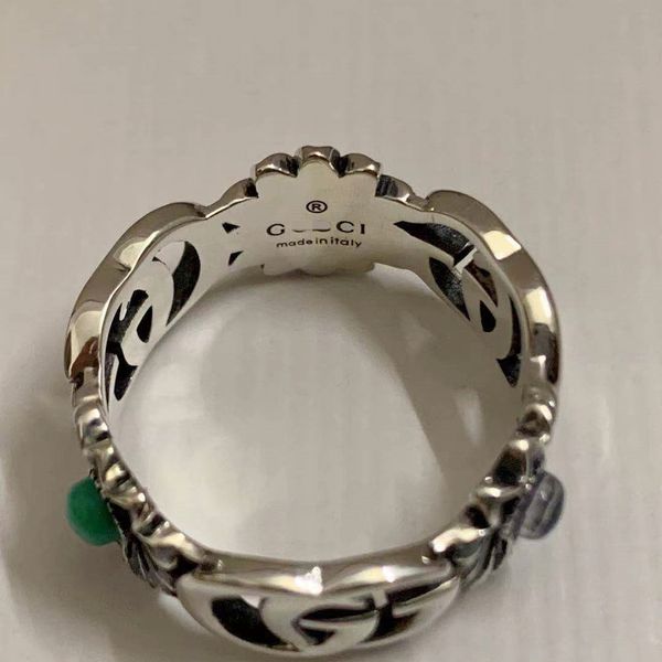 double flower ring s925 silver hollow out letter pattern colorful fritillaria turquoise z female
double flower ring s925 silver hollow out letter pattern colorful fritillaria turquoise z female