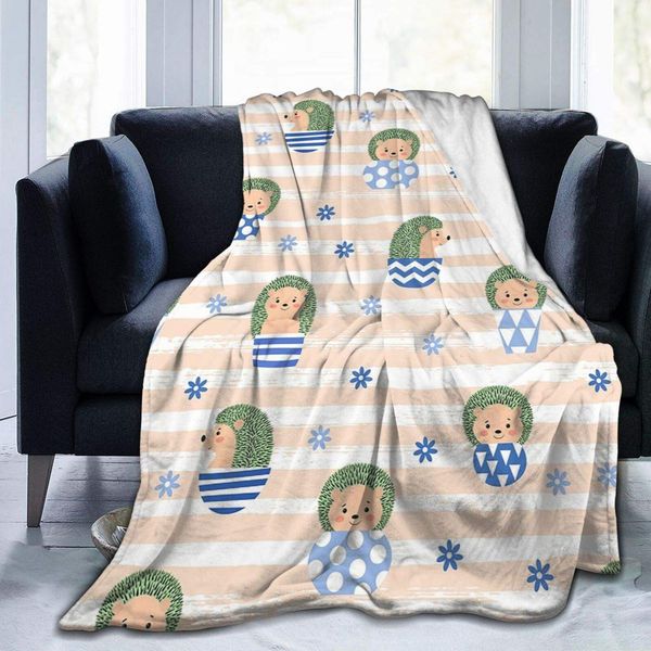 Flannel Blanket Hedgehog in Pot Lightweight Cozy Bed Blanket Soft Throw Blanket fits Couch Sofa Suitable for All Season 60"x80"
Flannel Blanket Hedgehog in Pot Lightweight Cozy Bed Blanket Soft Throw Blanket fits Couch Sofa Suitable for All Season 60"x80"