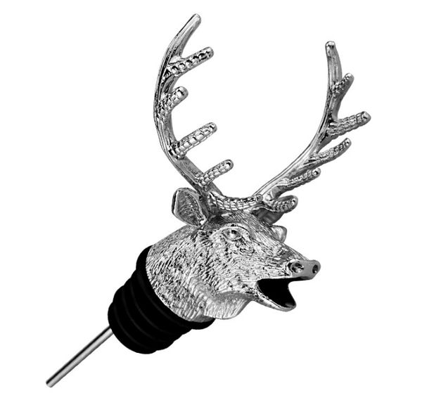 2021 new deer stag head wine pourer ser wine aerators stainless steel wine pourer bottle ser, White
2021 new deer stag head wine pourer ser wine aerators stainless steel wine pourer bottle ser, White