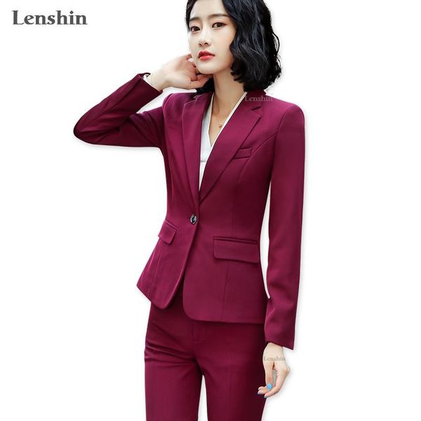 lenshin 2 pieces set women standard pant suits business office lady work wear formal female one button blazer with women's two piece pa, White
lenshin 2 pieces set women standard pant suits business office lady work wear formal female one button blazer with women's two piece pa, White