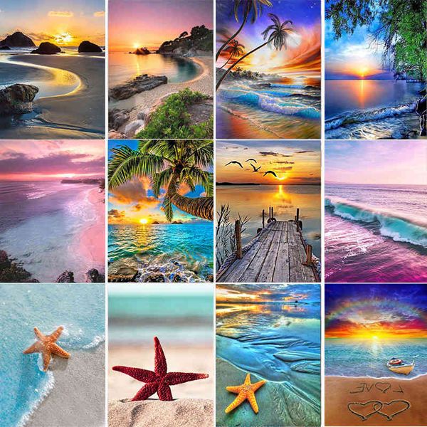 5d diamond painting seaside scenery diy beach shell cross stitch round diamonds starfish home decoration paintings
5d diamond painting seaside scenery diy beach shell cross stitch round diamonds starfish home decoration paintings