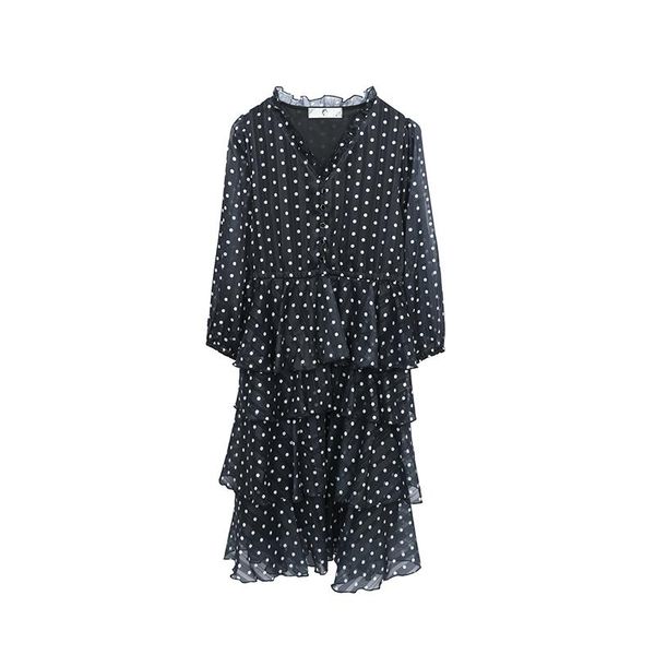 casual dresses 2021 women's dress spring summer fat sister black plus fertilizer 4xl chiffon dot v-neck long sleeve ladie, Black;gray
casual dresses 2021 women's dress spring summer fat sister black plus fertilizer 4xl chiffon dot v-neck long sleeve ladie, Black;gray