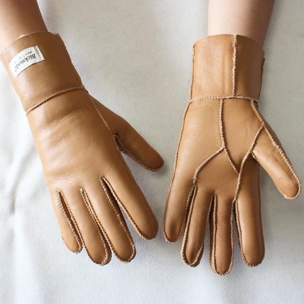 five fingers gloves women' fur all-in-one sheepskin leather color warm winter wool lining wind and cold, Blue;gray
five fingers gloves women' fur all-in-one sheepskin leather color warm winter wool lining wind and cold, Blue;gray