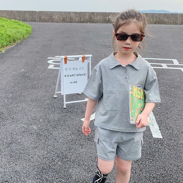 clothing sets kids clothes set boys girls solid color short-sleeved shirt + shorts 2-piece summer children casual sporty outfits, White
clothing sets kids clothes set boys girls solid color short-sleeved shirt + shorts 2-piece summer children casual sporty outfits, White
