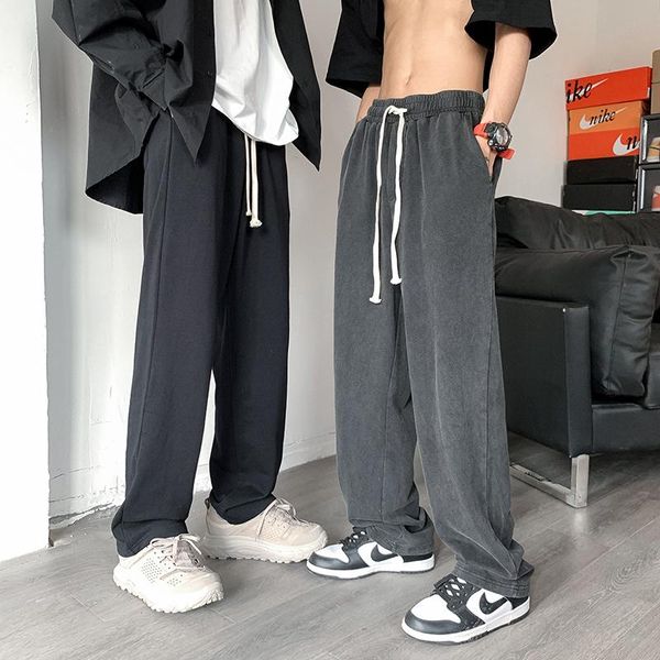 men's pants autumn leisure solid color men loose straight casual trousers male elastic waist fashion sweatpants all-match black
men's pants autumn leisure solid color men loose straight casual trousers male elastic waist fashion sweatpants all-match black