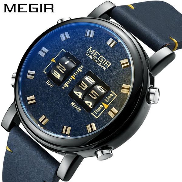 wristwatches megir 2021 sport men's trend personality roller quartz watch waterproof tide brand watches relogio masculino 2137g, Slivery;brown
wristwatches megir 2021 sport men's trend personality roller quartz watch waterproof tide brand watches relogio masculino 2137g, Slivery;brown