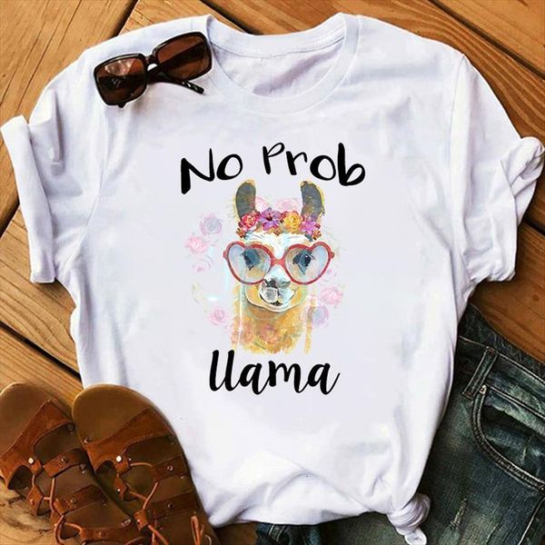 grass mud horse cartoon print womens t shirt prob llama casual short sleeve graphic summer shirts, White
grass mud horse cartoon print womens t shirt prob llama casual short sleeve graphic summer shirts, White