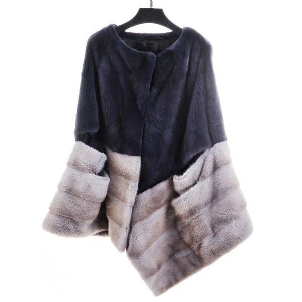 women's fur & faux arlenesain custom 2021 design mink cloak purple color and gray wrap women jacket, Black
women's fur & faux arlenesain custom 2021 design mink cloak purple color and gray wrap women jacket, Black