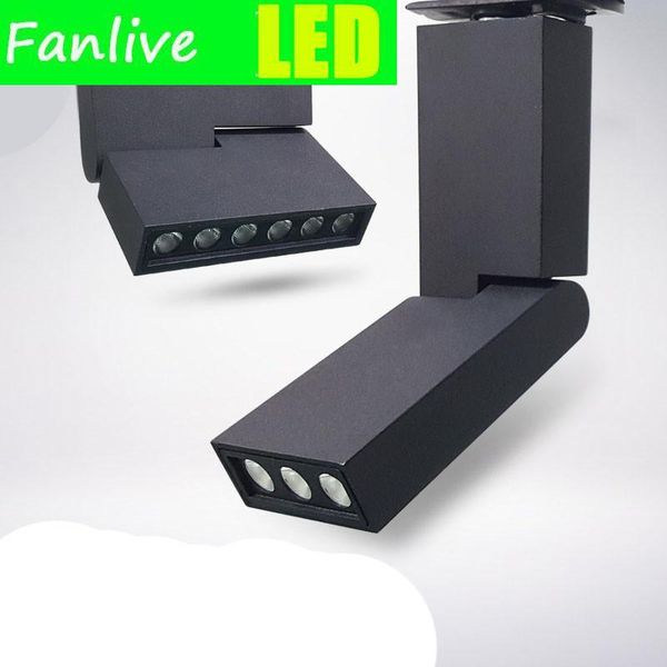 track lights 10pcs 12w 6w cob lamp led rail lighting black white dimmable ac85-265v focos techo spotlight light
track lights 10pcs 12w 6w cob lamp led rail lighting black white dimmable ac85-265v focos techo spotlight light