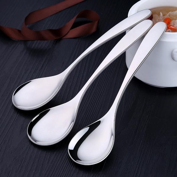 3pcs/set 304 stainless steel spoon student tableware household children long handle creative thick soup spoons ice
3pcs/set 304 stainless steel spoon student tableware household children long handle creative thick soup spoons ice