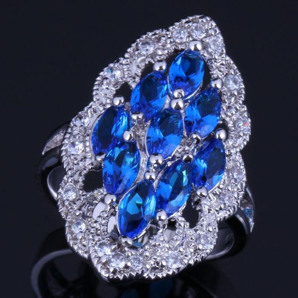 cluster rings candy oval blue cubic zirconia white cz silver plated ring v0591, Golden;silver
cluster rings candy oval blue cubic zirconia white cz silver plated ring v0591, Golden;silver