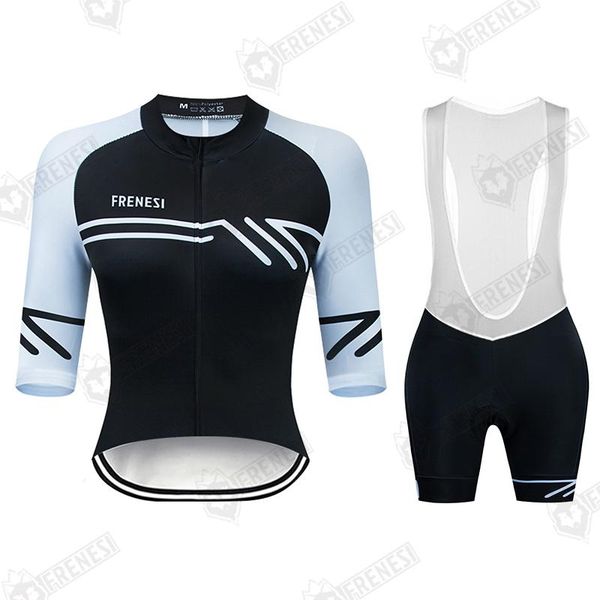 frenesi women cycling jersey road bicycle shirts bike quick dry summer short sleeve mtb kit sport set racing sets, Black;blue
frenesi women cycling jersey road bicycle shirts bike quick dry summer short sleeve mtb kit sport set racing sets, Black;blue