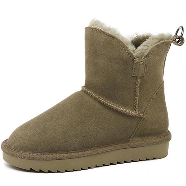 boots 2021 winter genuine cow suede women's warm snow round toe thick wool cold-proof outdoor classic comfortable short, Black
boots 2021 winter genuine cow suede women's warm snow round toe thick wool cold-proof outdoor classic comfortable short, Black