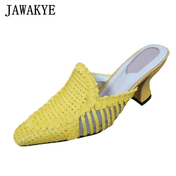 slippers pointed half wrap toe kitten heels women nude yellow straw woven gauze hollow out summer mules 2021 shoes woman, Black
slippers pointed half wrap toe kitten heels women nude yellow straw woven gauze hollow out summer mules 2021 shoes woman, Black