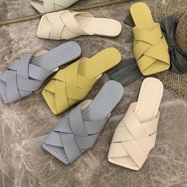 cross straps slippers women flats square toe summer comfort shoes slip on casual concise slides 2021 style, Black
cross straps slippers women flats square toe summer comfort shoes slip on casual concise slides 2021 style, Black