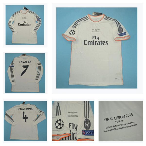 thai 13 14 real madrid retro jerseys sergio ramos soccer jersey 2013 2014 ronaldo classical benzema football shirt raul maillot de foot yyy, Black;yellow 
thai 13 14 real madrid retro jerseys sergio ramos soccer jersey 2013 2014 ronaldo classical benzema football shirt raul maillot de foot yyy, Black;yellow