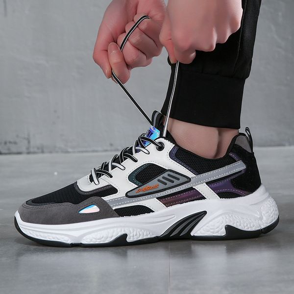men's spring 2021 new trend korean men's sports couple leisure ins dad student fashion shoes, Black
men's spring 2021 new trend korean men's sports couple leisure ins dad student fashion shoes, Black