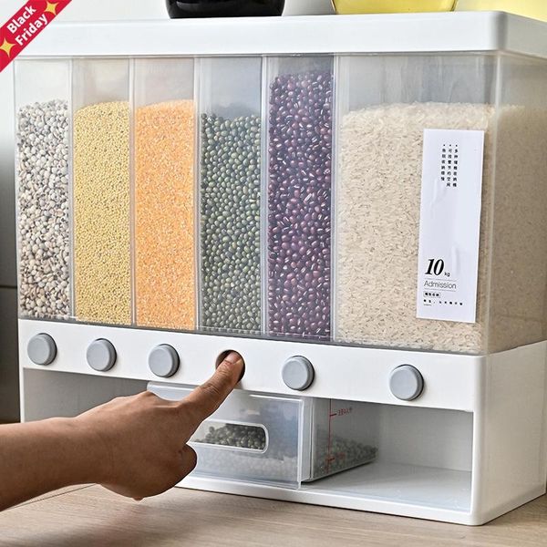 wall mounted rice bucket splitter cereal dispenser moisture proof plastic automatic racks sealed metering storage boxs bottles & jars
wall mounted rice bucket splitter cereal dispenser moisture proof plastic automatic racks sealed metering storage boxs bottles & jars