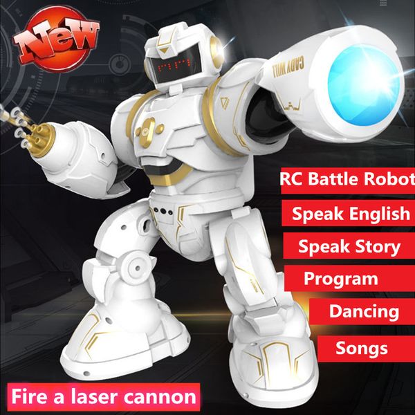 educational robot toy intelligent remote control rc battle robot can dialogue with you speak english dance sing program music
educational robot toy intelligent remote control rc battle robot can dialogue with you speak english dance sing program music