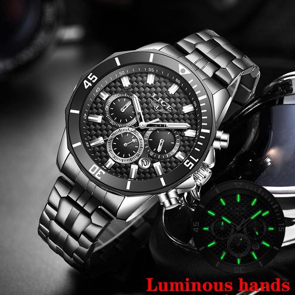 wristwatches lige 2021 fashion stainless steel mens watches business luminous chronograph quartz watch men relogio masculin, Slivery;brown
wristwatches lige 2021 fashion stainless steel mens watches business luminous chronograph quartz watch men relogio masculin, Slivery;brown