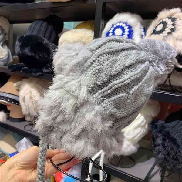 design cute wool hat female autumn and winter warm ear protection ball rabbit hair knitted 70% off, Blue;gray
design cute wool hat female autumn and winter warm ear protection ball rabbit hair knitted 70% off, Blue;gray