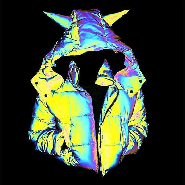 2021 new cotton clothes women's street fashion laser navel down jacket short reflective, Black
2021 new cotton clothes women's street fashion laser navel down jacket short reflective, Black