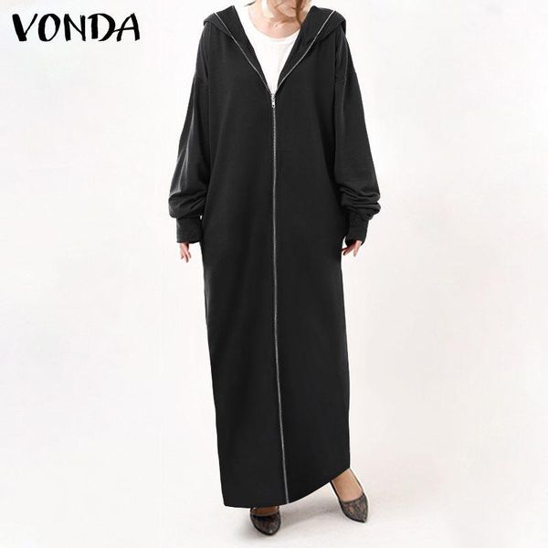 casual dresses long sundress vestidos vonda 2021 zipper dress women vintage loose solid maxi autumn sleeve retro robe femme, Black;gray
casual dresses long sundress vestidos vonda 2021 zipper dress women vintage loose solid maxi autumn sleeve retro robe femme, Black;gray