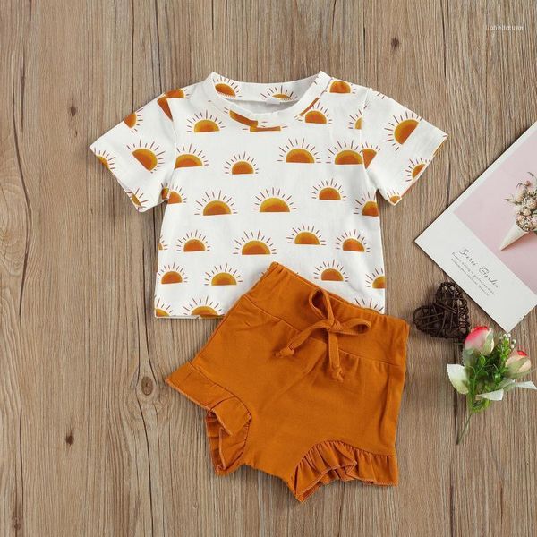 clothing sets 0-24m summer lovely baby girls clothes sun print short sleeve t shirts ruffles solid shorts 2pcs1, White
clothing sets 0-24m summer lovely baby girls clothes sun print short sleeve t shirts ruffles solid shorts 2pcs1, White