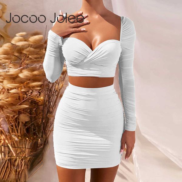 jocoo jolee two pieces set elegant long sleeve crop and bodycon skirts casual office lady two piece dress outfit 210619, White
jocoo jolee two pieces set elegant long sleeve crop and bodycon skirts casual office lady two piece dress outfit 210619, White