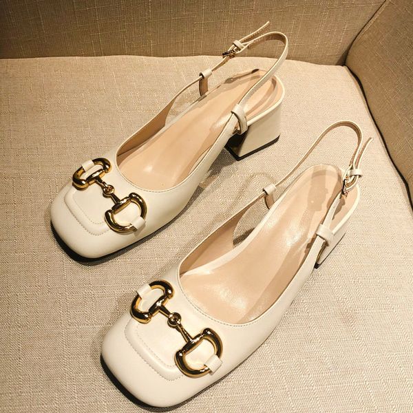 luxury designer sandals simple metal chain retro leather square head shallow mouth women's single shoe horse street button thick heel b, Black
luxury designer sandals simple metal chain retro leather square head shallow mouth women's single shoe horse street button thick heel b, Black