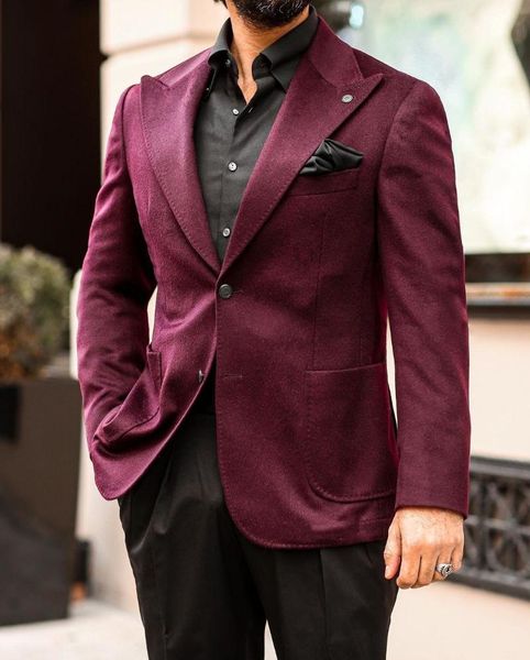 men's suits & blazers two button 2 pieces mens business suit burgundy jacket and black pants party prom wedding groomsmen wear, White;black
men's suits & blazers two button 2 pieces mens business suit burgundy jacket and black pants party prom wedding groomsmen wear, White;black